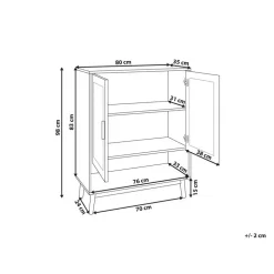 PEROTE - Dressoir - Lichte houtkleur - Rotan