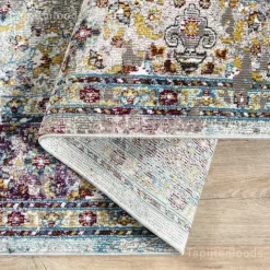 Picasso Keshan Vintage Vloerkleed Multi / Beige Laagpolig - 160x230 CM