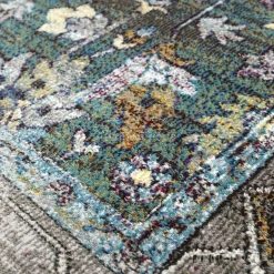 Picasso Pablo Vintage Vloerkleed Groen / Multi Laagpolig - 300x400 CM