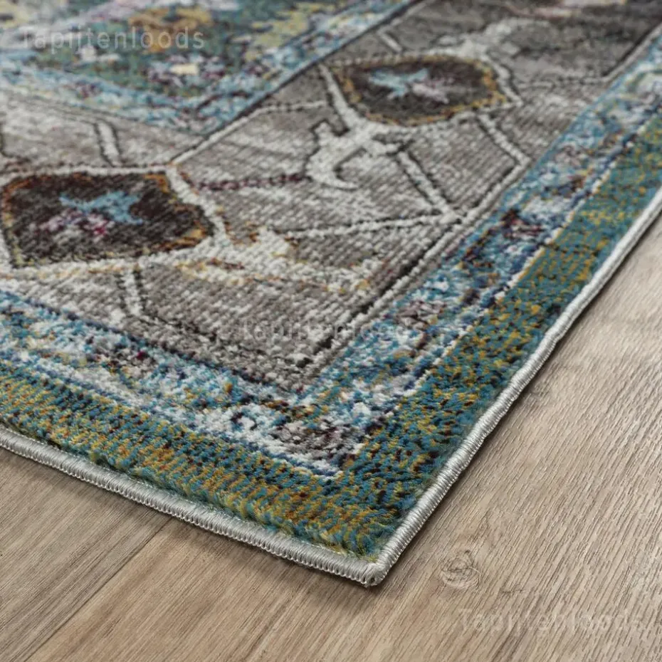 Picasso Pablo Vintage Vloerkleed Groen / Multi Laagpolig - 300x400 CM