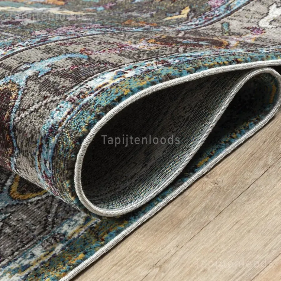 Picasso Pablo Vintage Vloerkleed Groen / Multi Laagpolig - 300x400 CM