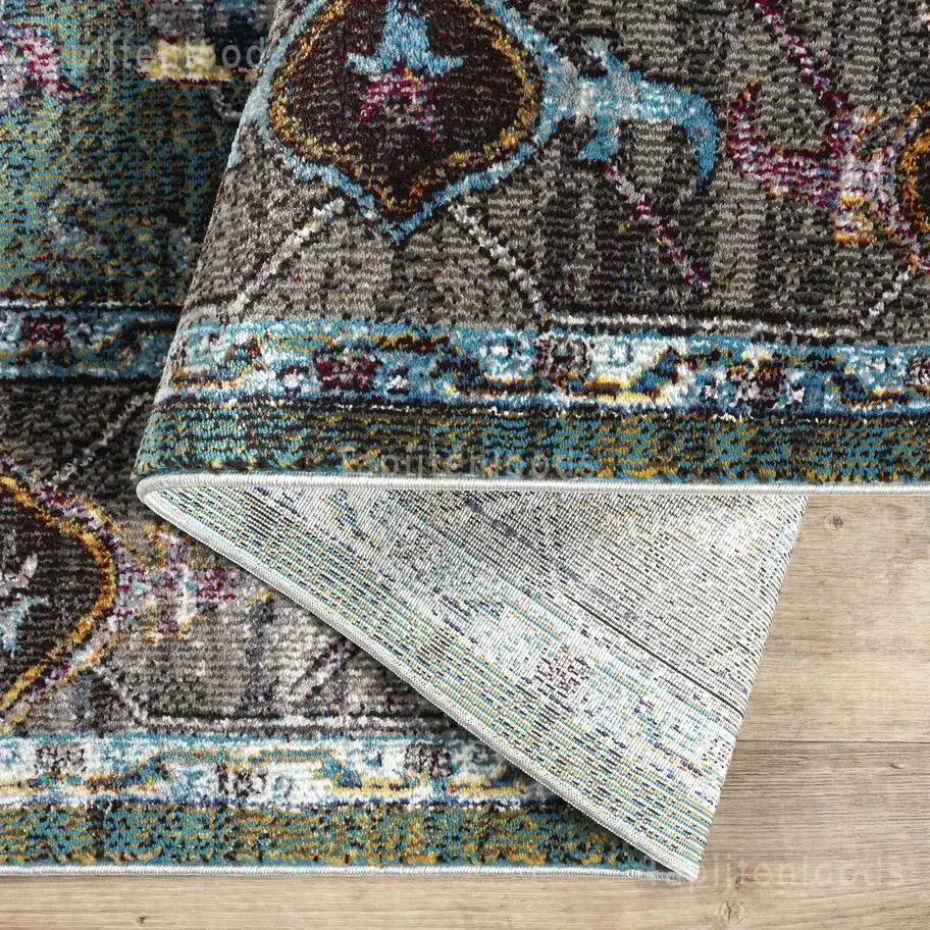 Picasso Pablo Vintage Vloerkleed Groen / Multi Laagpolig - 300x400 CM