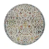 Picasso Sarough Vintage Rond Vloerkleed Creme / Beige Laagpolig - 160 CM ROND