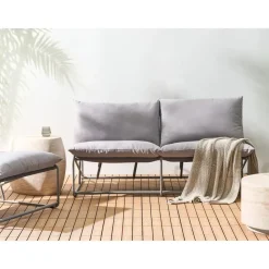 PICO - Tweezitsbank - Grijs - Staal