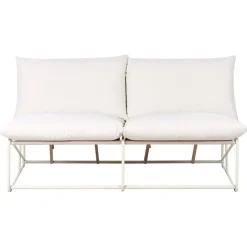 PICO - Tweezitsbank - Lichtbeige - Staal