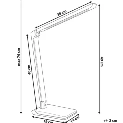 PICTOR - Bureaulamp LED - Wit - Synthetisch materiaal