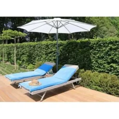PimXL Luxe 8-ribs Parasol - Ø300cm - Wit