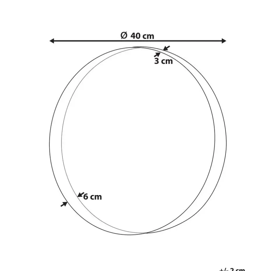 PINEY - Wandspiegel - Koper - Metaal