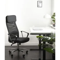 PIONEER II - Bureaustoel - Zwart - Polyester