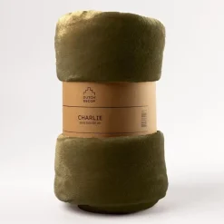 Plaid Charlie - Military Olive - 200x220 cm