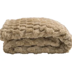 Plaid Dente - zand - 130x170 cm