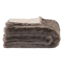 Plaid Donnie - antraciet - 130x160 cm