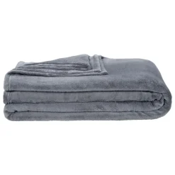 Plaid Niek XXL - grijs - 240x220 cm