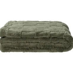 Plaid Sjors - groen - 130x170 cm