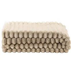 Plaid Zaira - zand - 130x170 cm