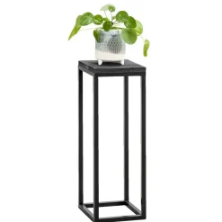 Plantentafel Gijs - zwart - 70x25x25 cm