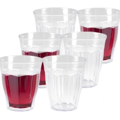 PlasticForte Drinkglazen/waterglazen Picardie - 12x - kunststof