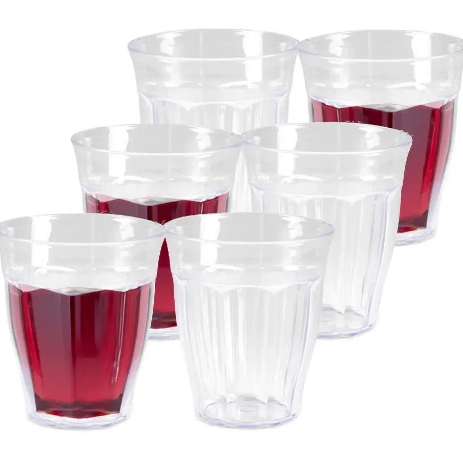 PlasticForte Drinkglazen/waterglazen Picardie - 12x - kunststof