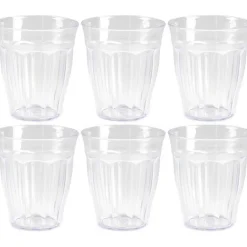 PlasticForte Drinkglazen/waterglazen Picardie - 12x - kunststof