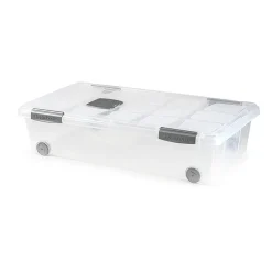 Plasticforte Opslagbak met deksel - 1x - 30L - 73 x 41 x 18 cm