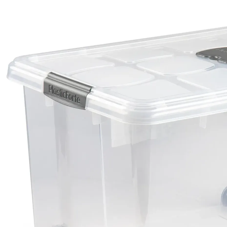 Plasticforte Opslagbak met deksel - 1x - 55L - 59 x 40 x 35 cm