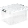 Plasticforte Opslagbakken - met deksel - 25L - 42x36x25 cm