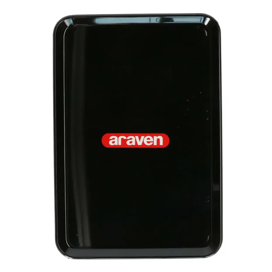 Plat Horeca dienblad - zwart - kunststof - 35 x 24 cm - Serveren