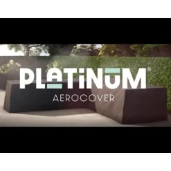 Platinum Aerocover loungesethoes 255x255x90x65 cm - L-vorm trapeze