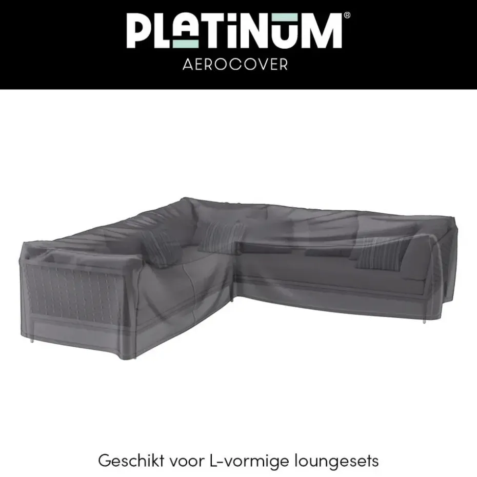 Platinum Aerocover loungesethoes L-vorm 255x255 cm