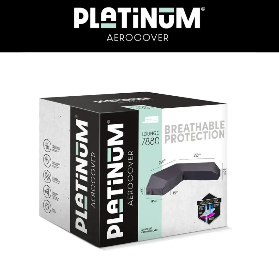 Platinum Aerocover platform loungesethoes 255x255 cm