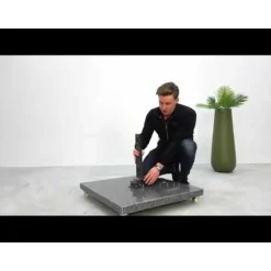 Platinum Challenger Premium T1 4x3 m - Faded Black met Marbella voet en hoes