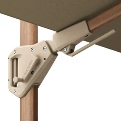 Platinum Challenger T2 zweefparasol premium - 3,5x2,6 m. - Champagne teak