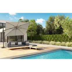 Platinum Challenger vierkante parasol T1 Premium 3,5x3,5 m - Manhattan