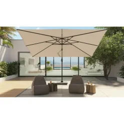 Platinum Challenger zweefparasol T1 Premium 4x3 m. - Faded Black