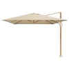 Platinum Challenger Zweefparasol T1 Premium 4x3 m. - Champagne - Teak