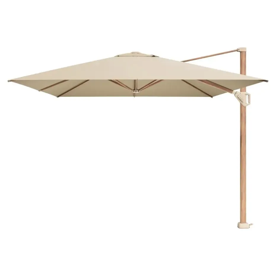 Platinum Challenger Zweefparasol T1 Premium 4x3 m. - Champagne - Teak