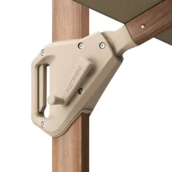 Platinum Challenger Zweefparasol T1 Premium 4x3 m. - Champagne - Teak