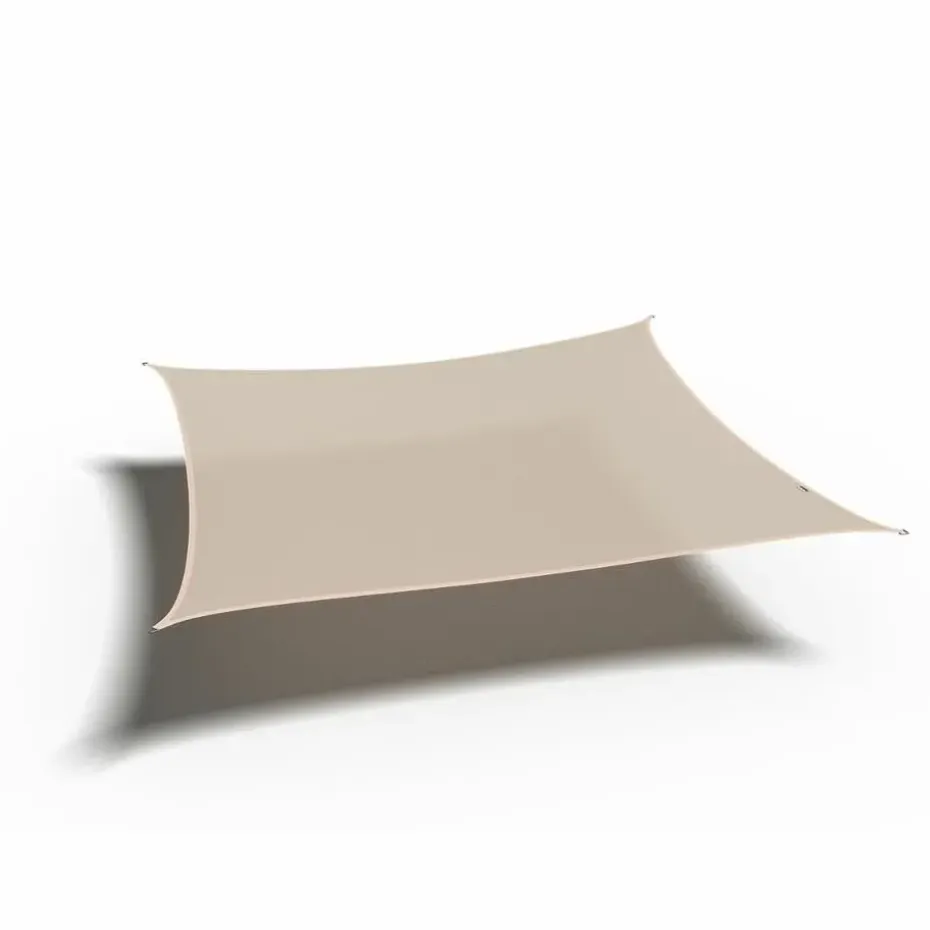 Platinum Coolfit schaduwdoek vierkant 3.6x3.6 m - Gebroken Wit