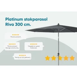 Platinum Parasol Riva Ø300 cm Ecru