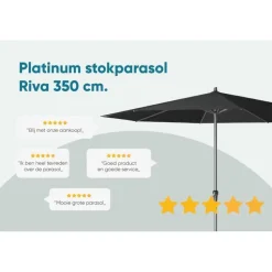 Platinum Parasol Riva Ø350 cm Taupe