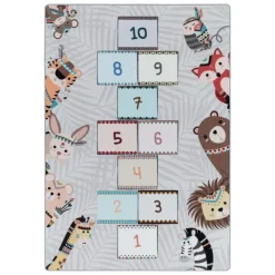 Play Hinkel Speeltapijt - 140x200 cm - Grijs - Vloerkleed Kinderkamer