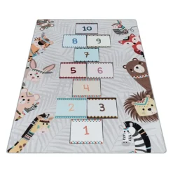 Play Hinkel Speeltapijt - 80x120 cm - Grijs - Vloerkleed Kinderkamer