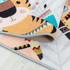 Play Hinkel Speeltapijt - 80x120 cm - Grijs - Vloerkleed Kinderkamer