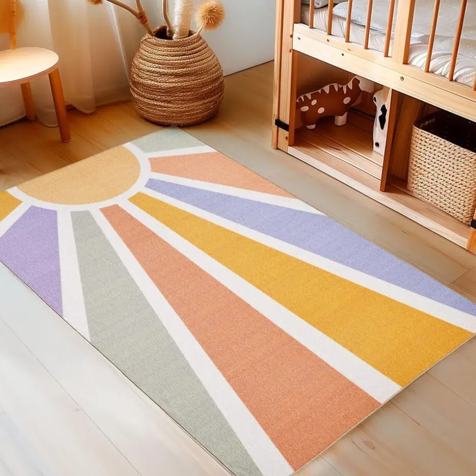 Play Sunshine Speeltapijt - 100x150 cm - Multi Creme - Vloerkleed Kinderkamer