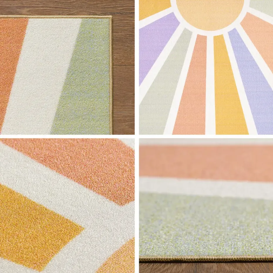 Play Sunshine Speeltapijt - 100x150 cm - Multi Creme - Vloerkleed Kinderkamer