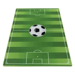 Play Voetbal Speeltapijt - 120x170 cm - Groen - Vloerkleed Kinderkamer