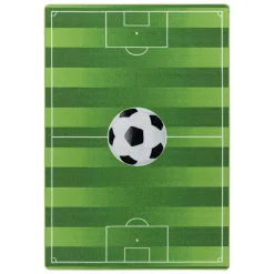 Play Voetbal Speeltapijt - 100x150 cm - Groen - Vloerkleed Kinderkamer