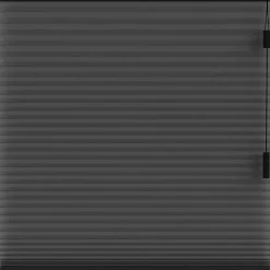 Plisségordijn dubbel 25mm verduisterend - zwart (15022)