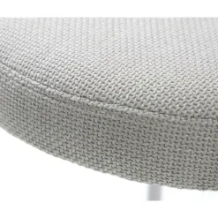 Poef Beige Stof - 43,5x44x48cm - Pelican