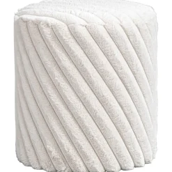 Poef Burgos - beige - 40xØ36 cm